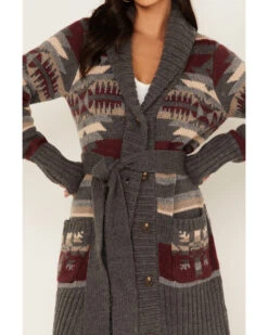 Stetson Women's Southwestern Knit Long Cardigan Sweater 6 Stetson Women's Southwestern Knit Long Cardigan Sweater -Ariat || Wrangler || FREE PEOPLE Sales Store 2000378251 020 P3