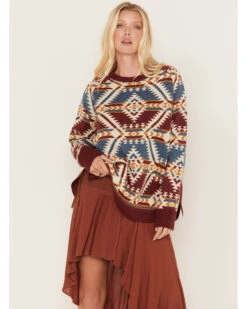 Cotton & Rye Women's Southwestern Knit Concho Tassel Sweater 7 Cotton & Rye Women's Southwestern Knit Concho Tassel Sweater -Ariat || Wrangler || FREE PEOPLE Sales Store 2000378257 600 P1