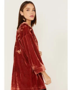 Mystree Women's Floral Embroidered Velvet Kimono -Ariat || Wrangler || FREE PEOPLE Sales Store 2000378492 800 P2