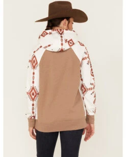 Hooey Women's Southwestern Print Contrast Hoodie -Ariat || Wrangler || FREE PEOPLE Sales Store 2000378786 110 P4