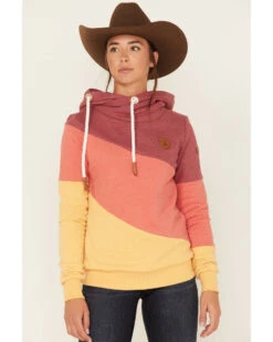 Wanakome Women's Selene Color Block Cowl Neck Hoodie -Ariat || Wrangler || FREE PEOPLE Sales Store 2000378794 600 P1