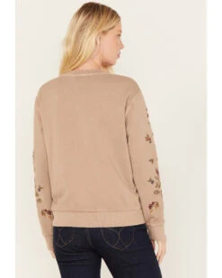 Driftwood Women's Embroidered Teddy Sweatshirt -Ariat || Wrangler || FREE PEOPLE Sales Store 2000378937 251 P4