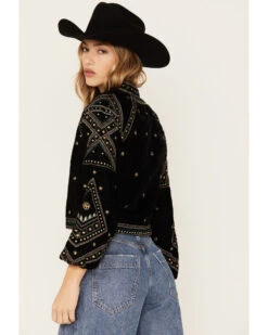Shyanne Women's Velvet Beaded Jacket -Ariat || Wrangler || FREE PEOPLE Sales Store 2000380654 001 P4
