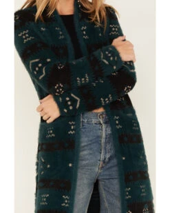 Shyanne Women's Southwestern Eyelash Knit Cardigan 6 Shyanne Women's Southwestern Eyelash Knit Cardigan -Ariat || Wrangler || FREE PEOPLE Sales Store 2000380658 443 P3