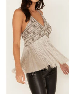 Shyanne Women's Beaded Fringe Halter Top -Ariat || Wrangler || FREE PEOPLE Sales Store 2000380665 085 P3