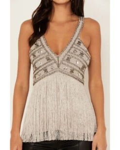 Shyanne Women's Beaded Fringe Halter Top -Ariat || Wrangler || FREE PEOPLE Sales Store 2000380665 085 P4