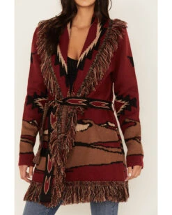 Idyllwind Women's Savannah Southwest Fringe Cardigan 8 Idyllwind Women's Savannah Southwest Fringe Cardigan -Ariat || Wrangler || FREE PEOPLE Sales Store 2000380687 605 P4