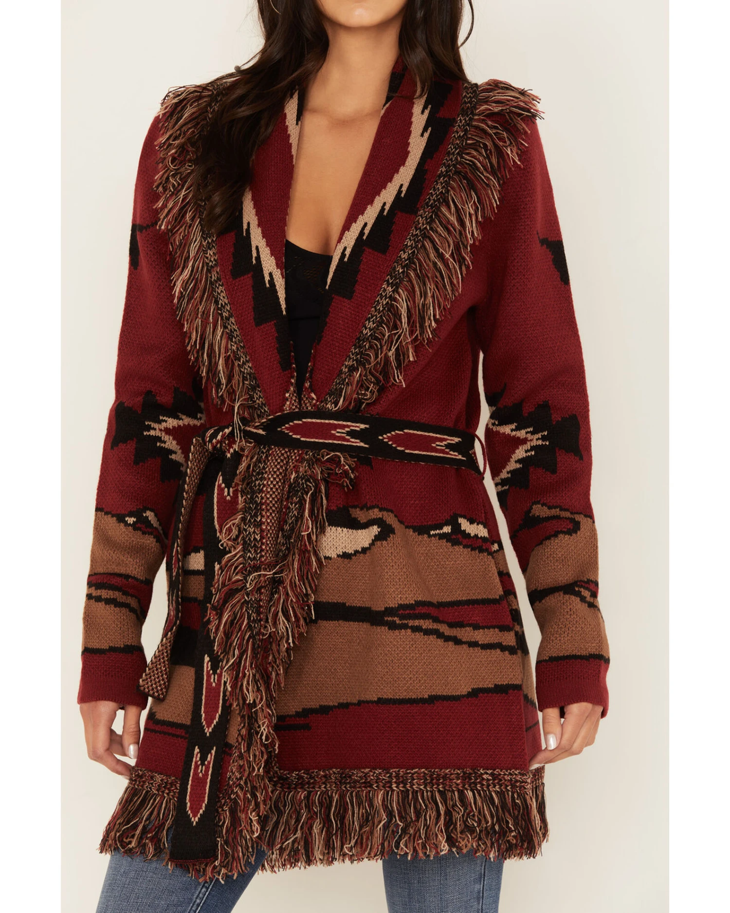 Idyllwind Women's Savannah Southwest Fringe Cardigan 4 Idyllwind Women's Savannah Southwest Fringe Cardigan - Image 4