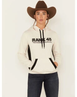RANK 45 Women's Logo Embroidered Graphic Contrast Hoodie -Ariat || Wrangler || FREE PEOPLE Sales Store 2000380751 104 P1
