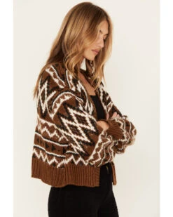 Rock & Roll Denim Women's Southwestern Knit Cardigan -Ariat || Wrangler || FREE PEOPLE Sales Store 2000381066 290 P2