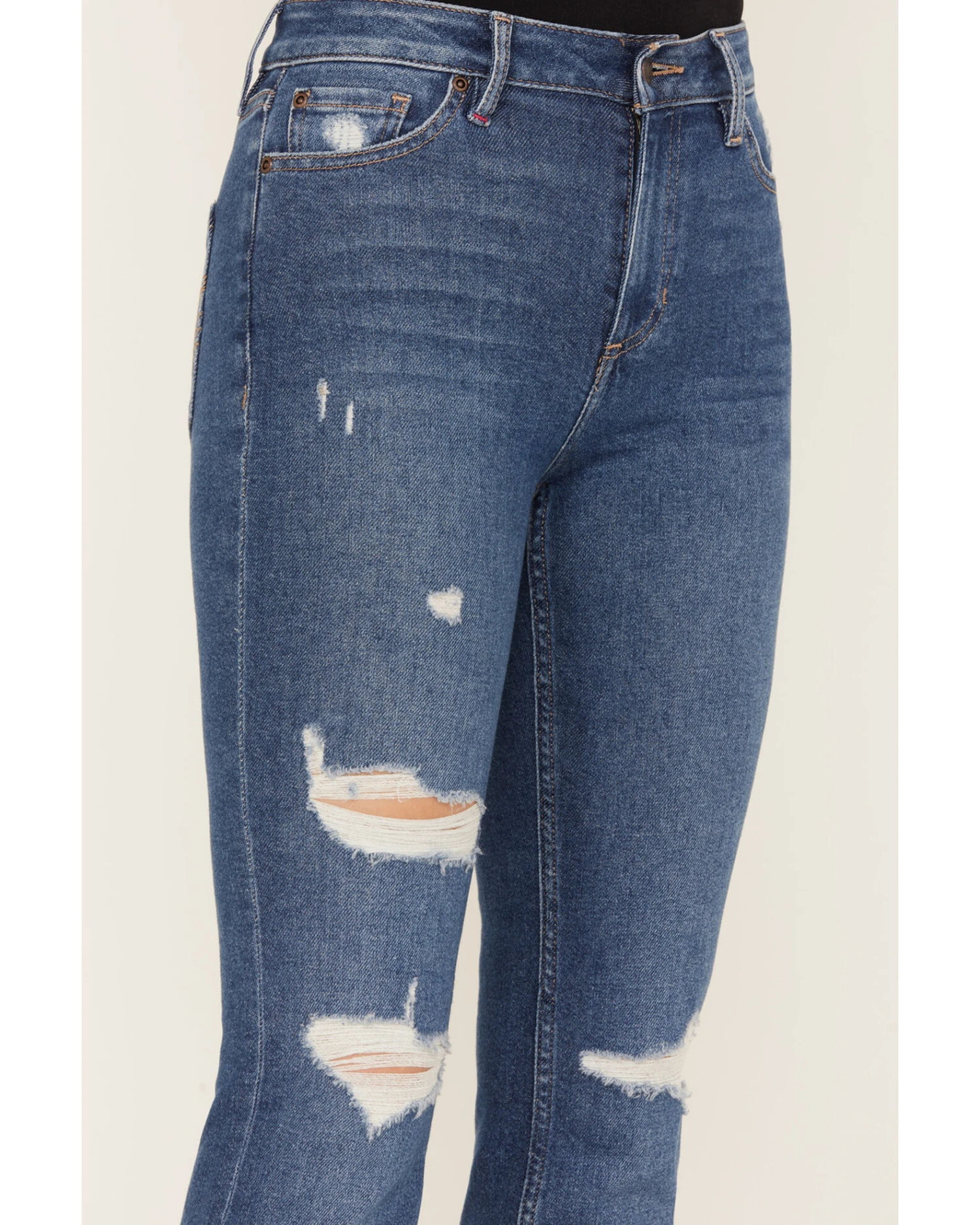 Idyllwind Women's Navaho Dark Wash High Risin' Distressed Bootcut Jeans 3 Idyllwind Women's Navaho Dark Wash High Risin' Distressed Bootcut Jeans - Image 3