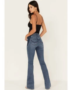 Idyllwind Women's Barella Dark Wash Contrast Panels High Risin' Stretch Bootcut Jeans 6 Idyllwind Women's Barella Dark Wash Contrast Panels High Risin' Stretch Bootcut Jeans -Ariat || Wrangler || FREE PEOPLE Sales Store 2000381388 415 P3