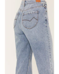 Cleo + Wolf Women's Medium Wash Short Straight Cuffed Jeans -Ariat || Wrangler || FREE PEOPLE Sales Store 2000381494 414 P4