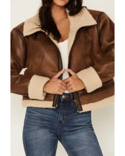 Cleo + Wolf Women's Faux Shearling Jacket