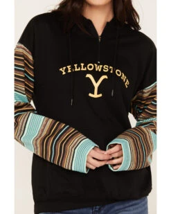 Changes Women's Serape Striped Yellowstone Hoodie -Ariat || Wrangler || FREE PEOPLE Sales Store 2000382609 442 P3
