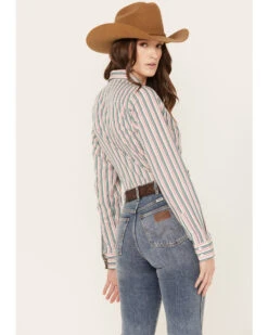 Ariat || Wrangler || FREE PEOPLE Sales Store 27 Cinch Women's Striped Long Sleeve Button-Down Western Shirt
