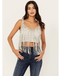 Idyllwind Women's Georgia Fringe Lace-Up Bustier -Ariat || Wrangler || FREE PEOPLE Sales Store 2000382970 026 P2