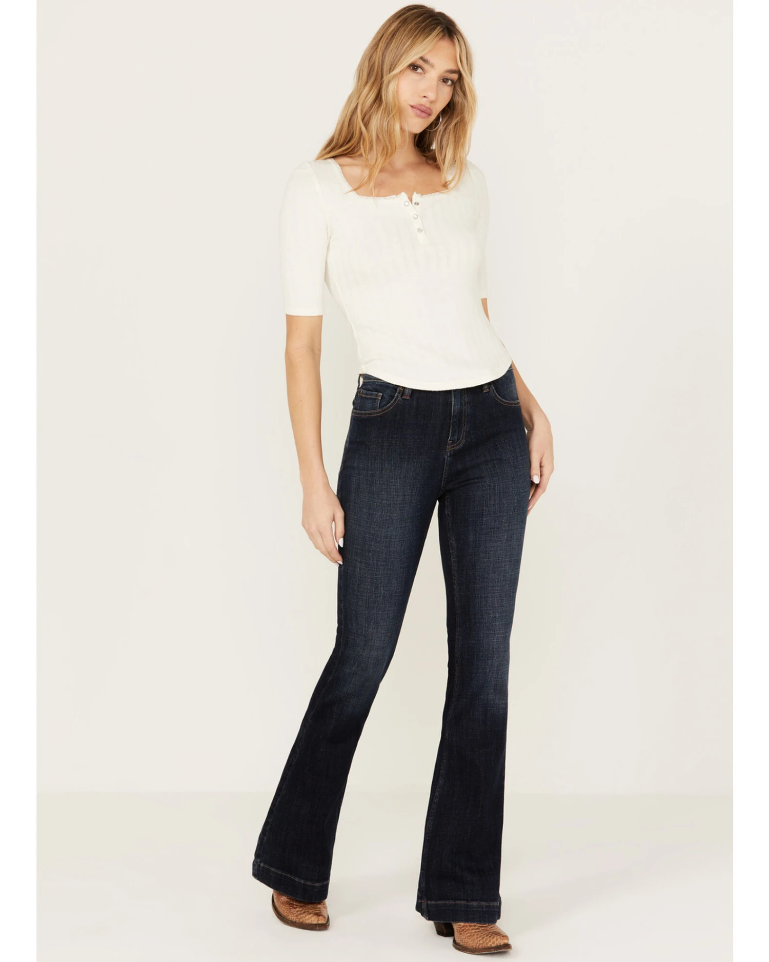 Idyllwind Women's Vista Drive Outlaw Trouser Flare 4 Idyllwind Women's Vista Drive Outlaw Trouser Flare - Image 4