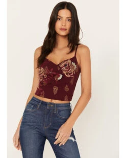 Ariat || Wrangler || FREE PEOPLE Sales Store 25 Idyllwind Women's Jessamine Embroidered Smocked Back Crop Top