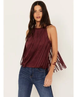 Idyllwind Women's Madie Faux Suede Fringe Tank 7 Idyllwind Women's Madie Faux Suede Fringe Tank -Ariat || Wrangler || FREE PEOPLE Sales Store 2000386132 642 P1