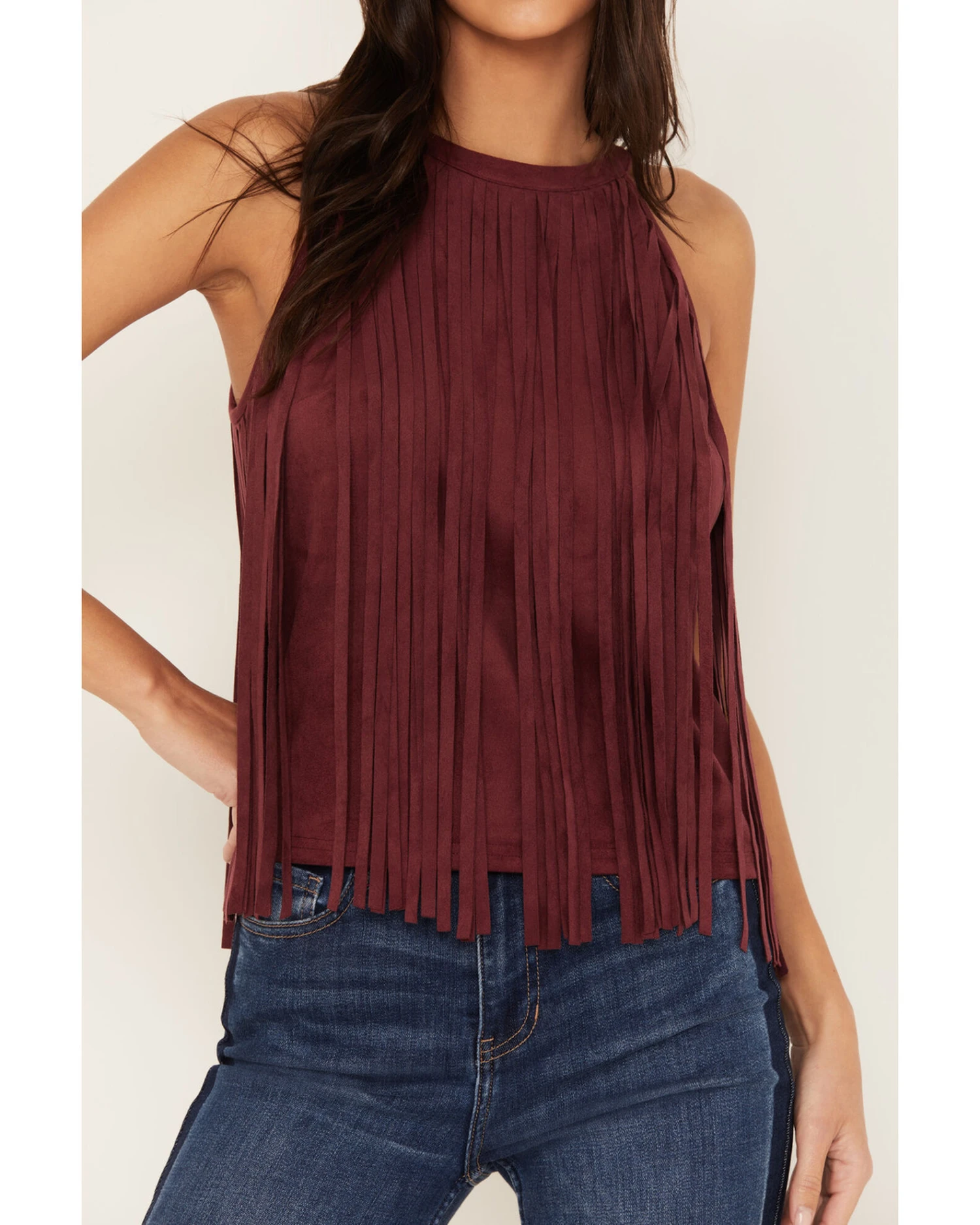 Idyllwind Women's Madie Faux Suede Fringe Tank 1 Idyllwind Women's Madie Faux Suede Fringe Tank