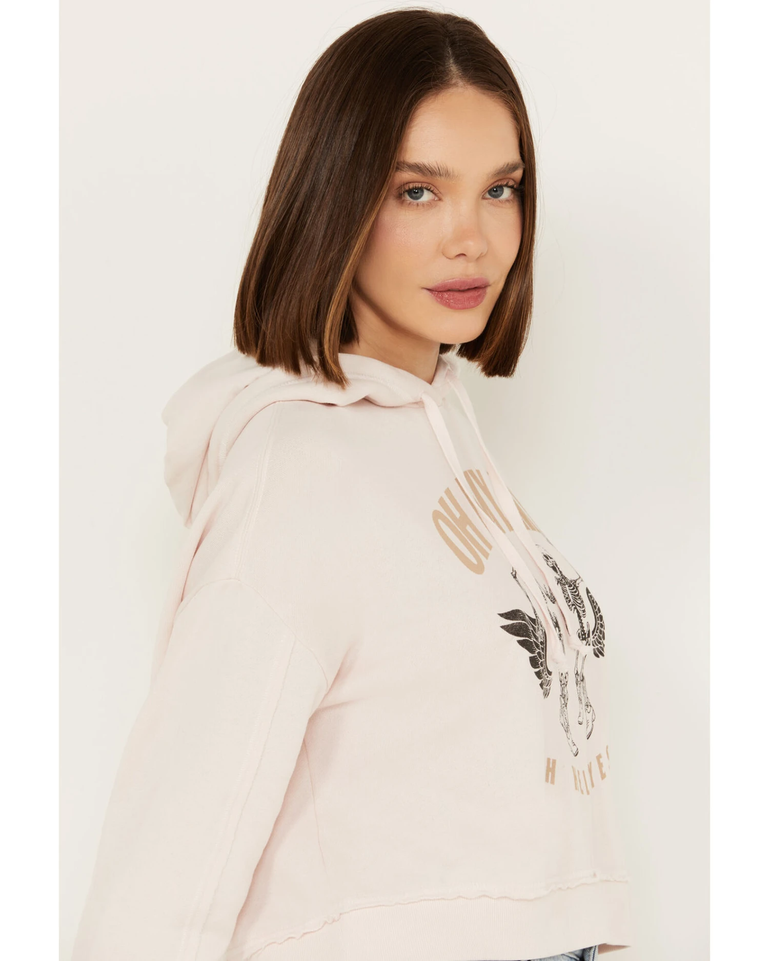 Cleo + Wolf Women's Oh My My Cropped Hoodie 3 Cleo + Wolf Women's Oh My My Cropped Hoodie - Image 3
