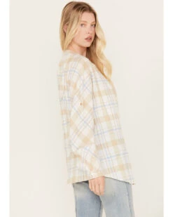 Cleo + Wolf Women's Oversized Plaid Print Button Up -Ariat || Wrangler || FREE PEOPLE Sales Store 2000386559 110 P4
