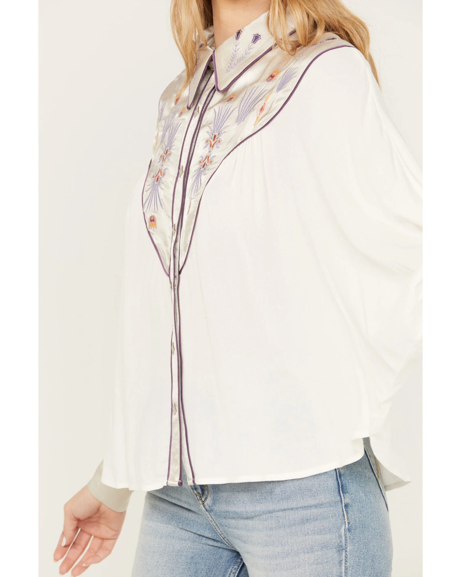 Shyanne Women's Blocked Western Shirt 2 Shyanne Women's Blocked Western Shirt - Image 2