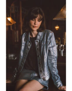 Idyllwind Women's Goldfinch Denim Foiled Jacket