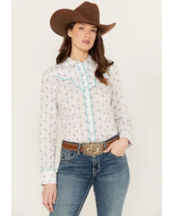 Rock & Roll Denim Women's Floral Long Sleeve Pearl Snap Western Shirt 6 Rock & Roll Denim Women's Floral Long Sleeve Pearl Snap Western Shirt -Ariat || Wrangler || FREE PEOPLE Sales Store 2000387593 100 P1