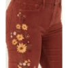 Driftwood Women's Rose High Rise Falling Sunflower Flare Jeans