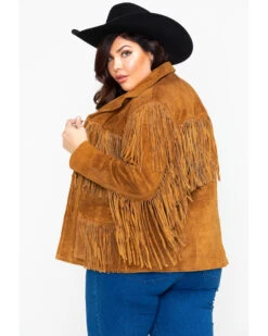Liberty Wear Women's Suede Fringe Jacket - Plus 8 Liberty Wear Women's Suede Fringe Jacket - Plus -Ariat || Wrangler || FREE PEOPLE Sales Store 225J41 41 P2