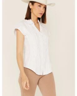 Scully Women's Cap Sleeve Peruvian Cotton Top -Ariat || Wrangler || FREE PEOPLE Sales Store 658D98 01 P1