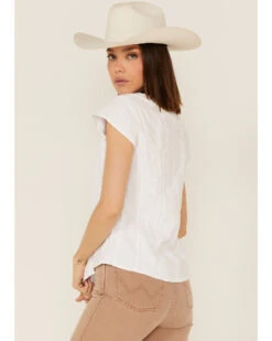 Scully Women's Cap Sleeve Peruvian Cotton Top -Ariat || Wrangler || FREE PEOPLE Sales Store 658D98 01 P4